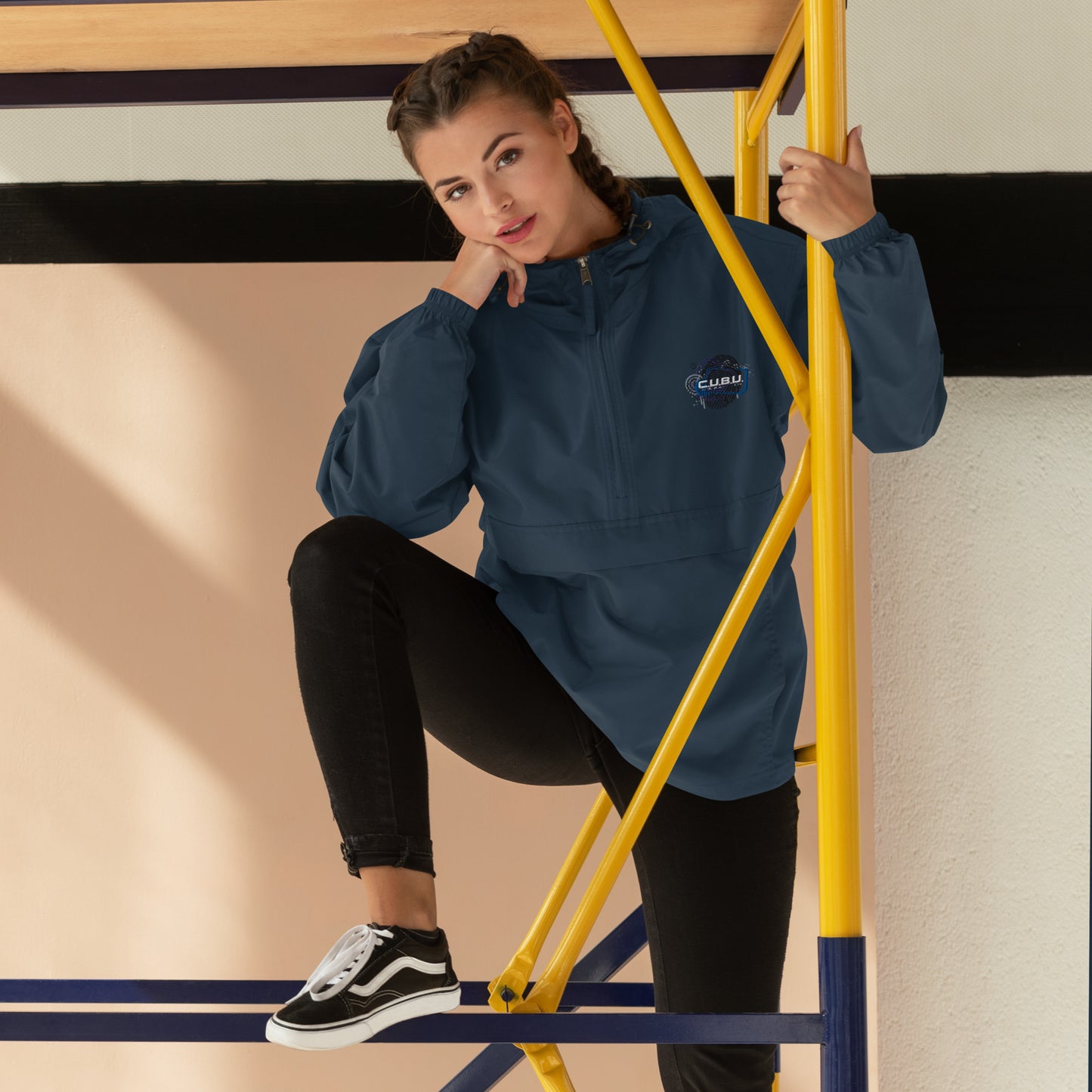 C.U.B.U. Embroidered Champion Packable Jacket