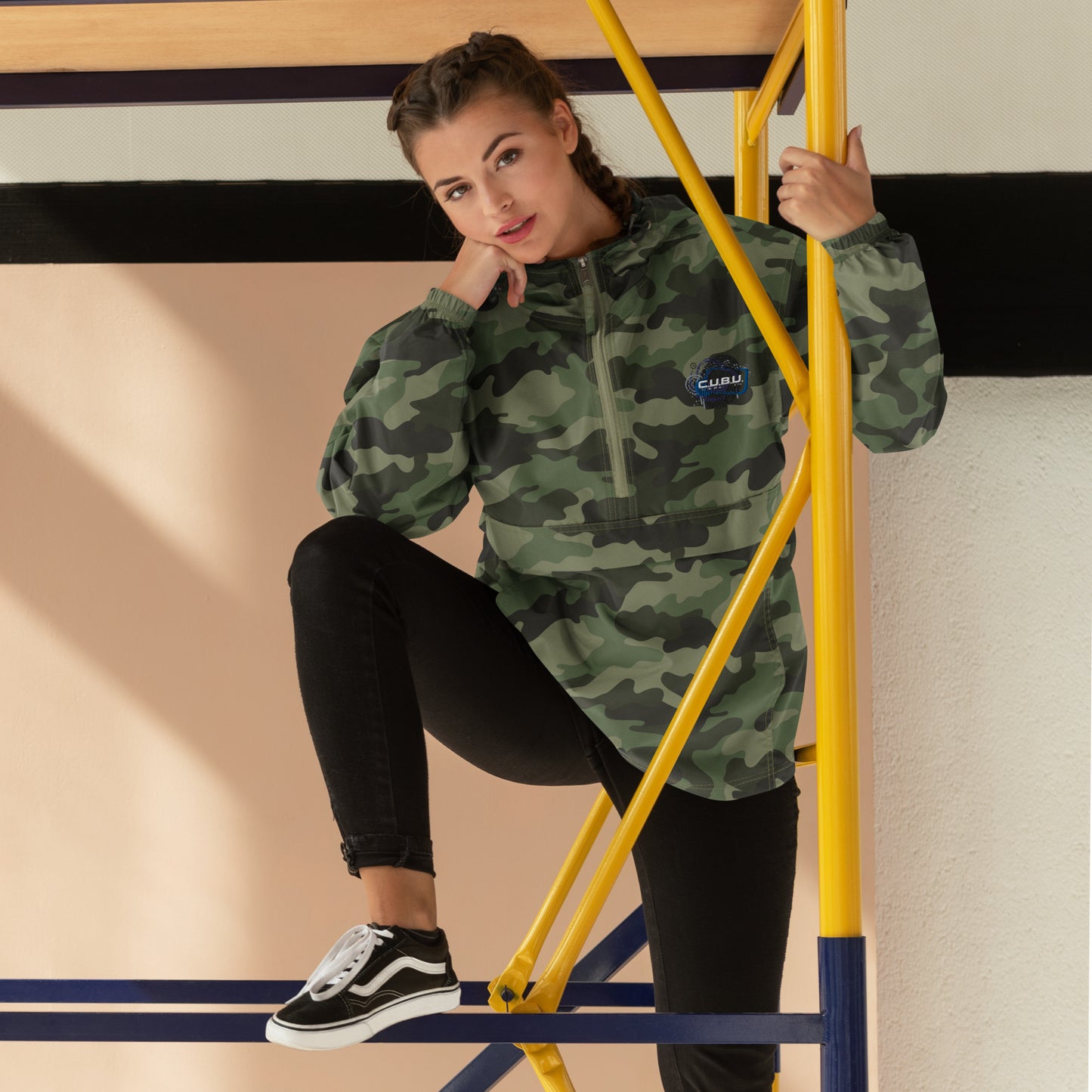 C.U.B.U. Embroidered Champion Packable Jacket