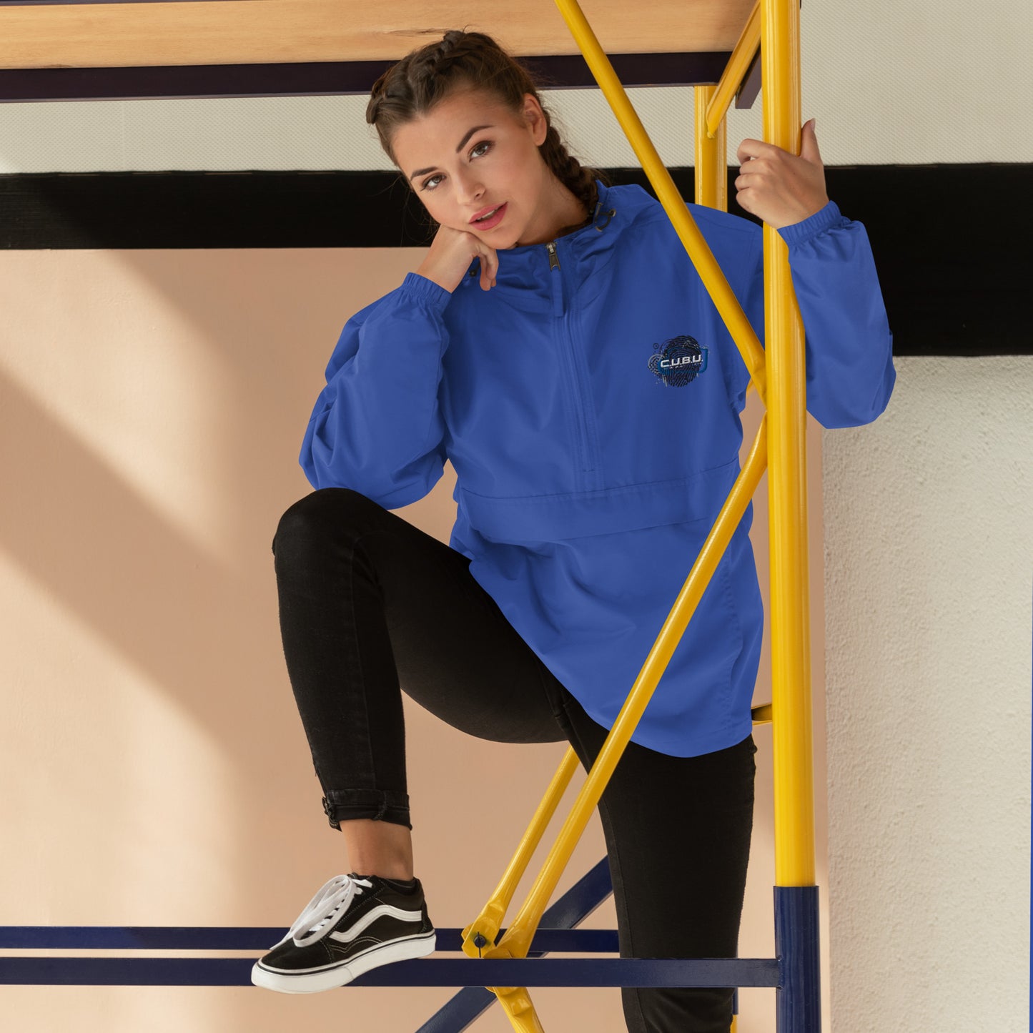 C.U.B.U. Embroidered Champion Packable Jacket